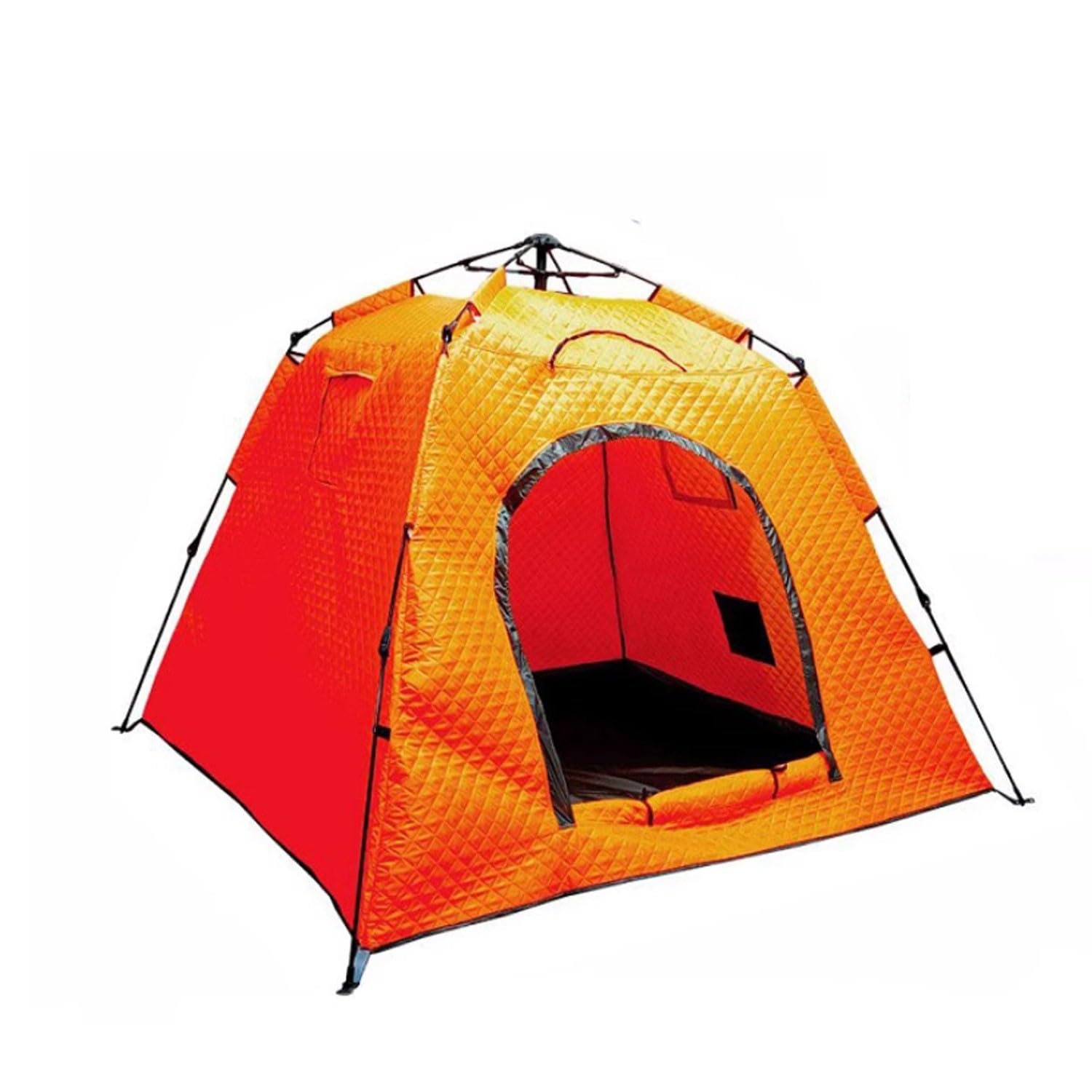 SciAza ice Fishing Tent ice Fishing shelter Insulated Quick-Open Winter Ice Fishing Tent for 3-4 People Without Setting Up, Thickened to Keep Warm and Cold-Proof(Color:1)