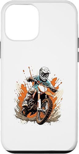 iPhone 12 mini bici de la suciedad coloridas motos de motocross para niños caso