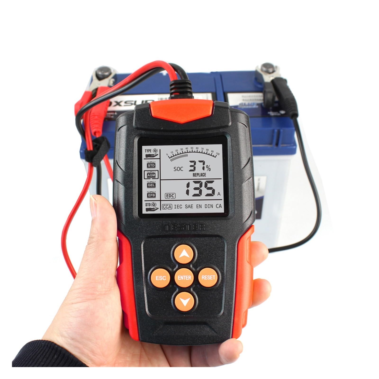 Amazon.co.jp: 鉛蓄電池テスター 12V24V バッテリーテスター CCA 内部