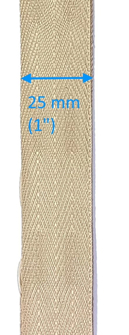 Cinta de escalera de tela veneciana para persianas de 2 pulgadas, 25 x 44 x 54 mm, 6 colores (50 pies, vainilla)