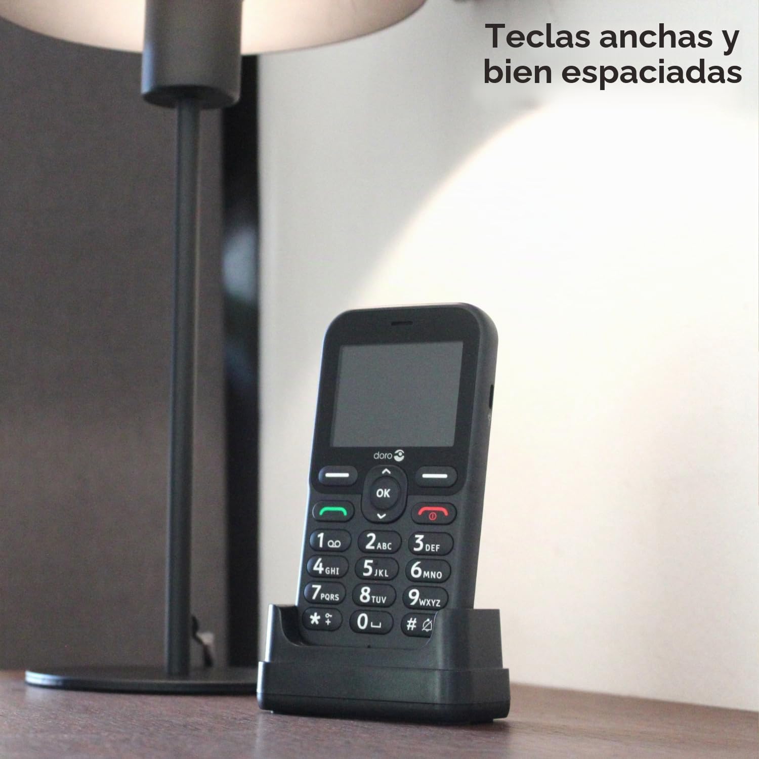 Doro LEVA E10 - schwarz 4G Mobiltelefon mit Secure-Button, HD-Voice, H?rger?tekompatibilit?t (380592)
