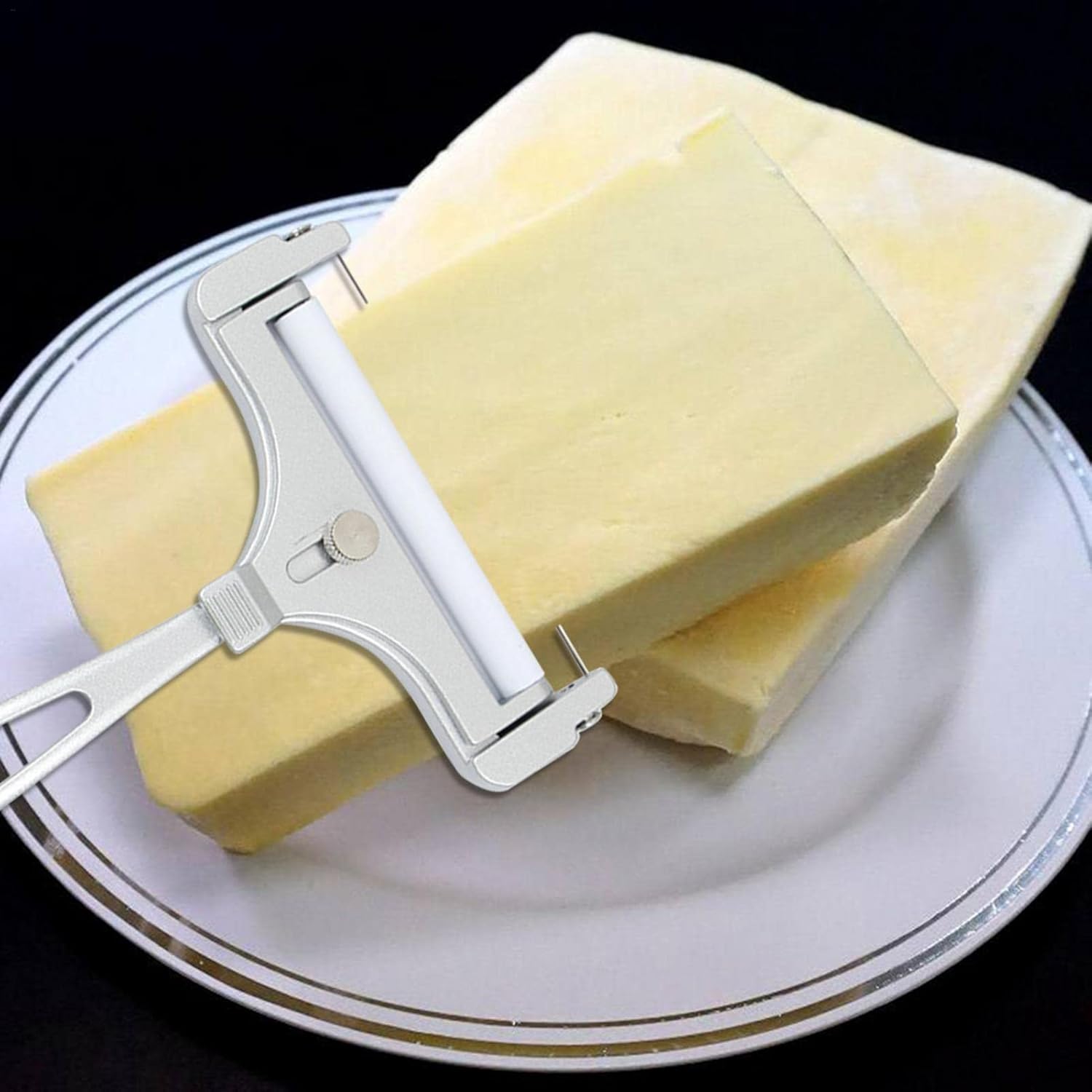 LOKOO Wire Cheese Slicer Adjustable Cheese Wire Cutter