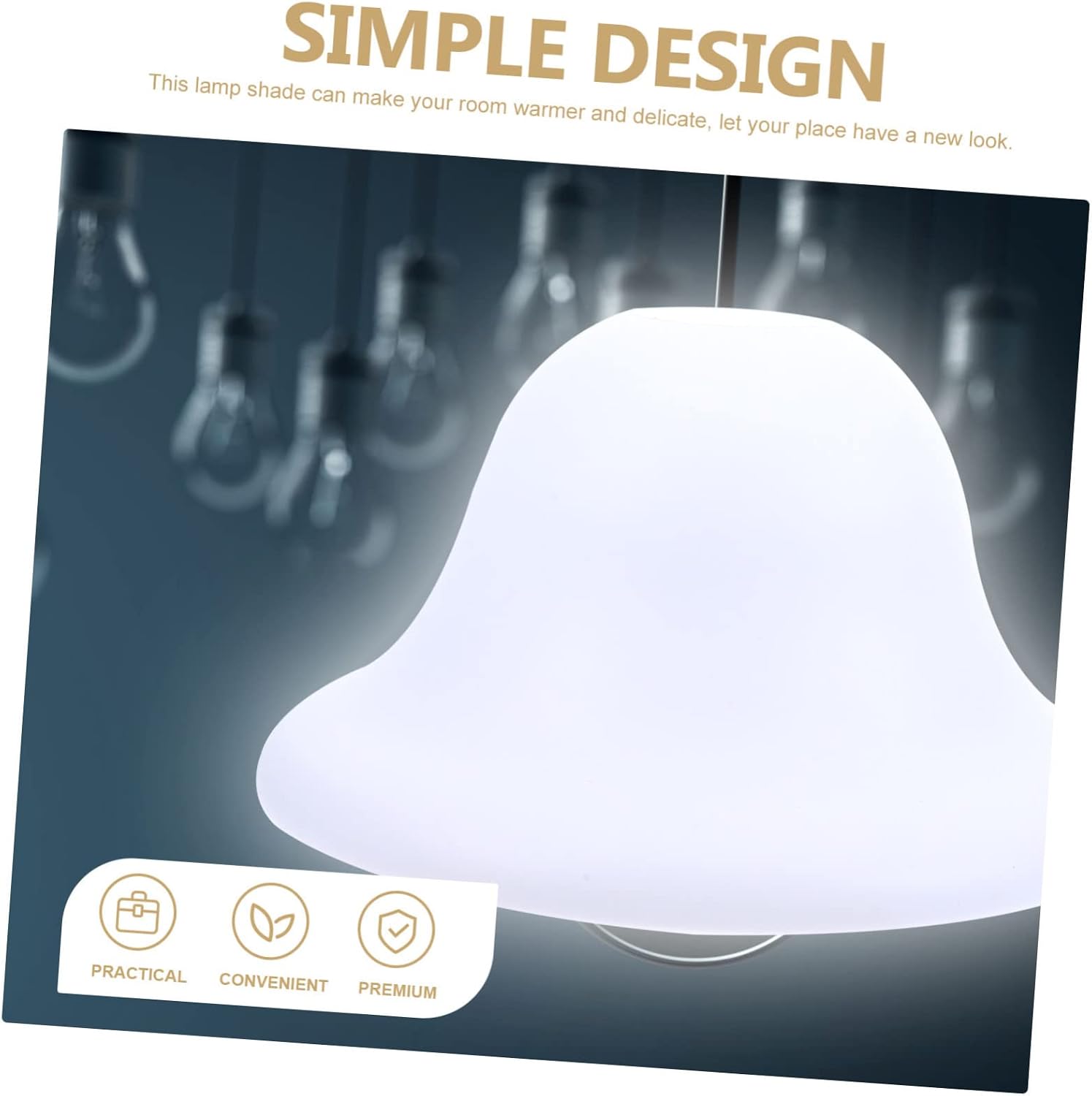 4pcs Plastic Lamp Shades Replacement for Floor and Desk Lamps Eye-protecting Small Shades Unique Design for Home Decor Fits Base
