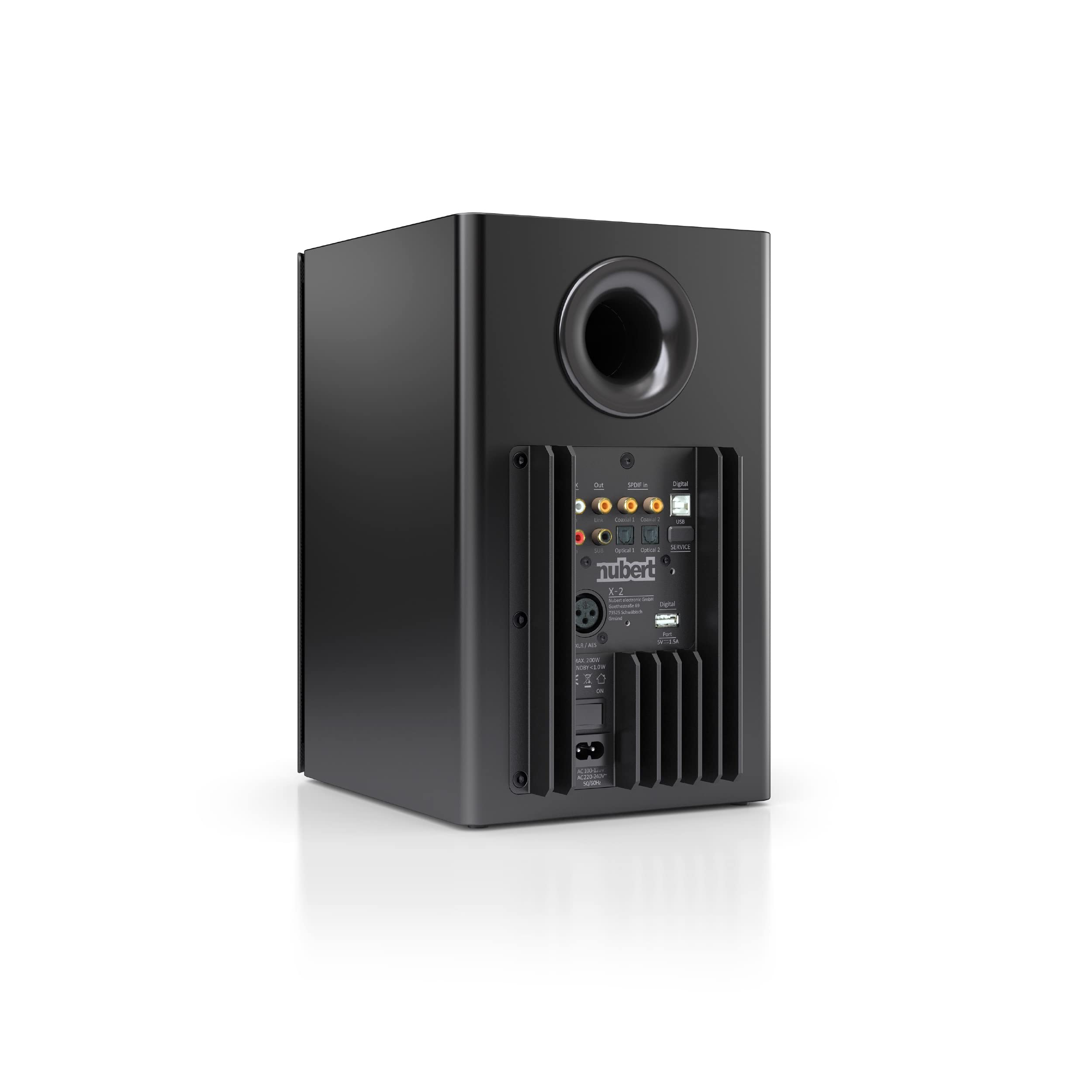 Nubert nuPro XS-3000 RC | Schwarzes Regallautsprecherpaar | 2 Stück High End Kompaktlautsprecher | Bluetooth Lautsprecher aptX HD | Lautsprecher Verbindung kabellos High Res | Aktivboxen mit 2 Wegen