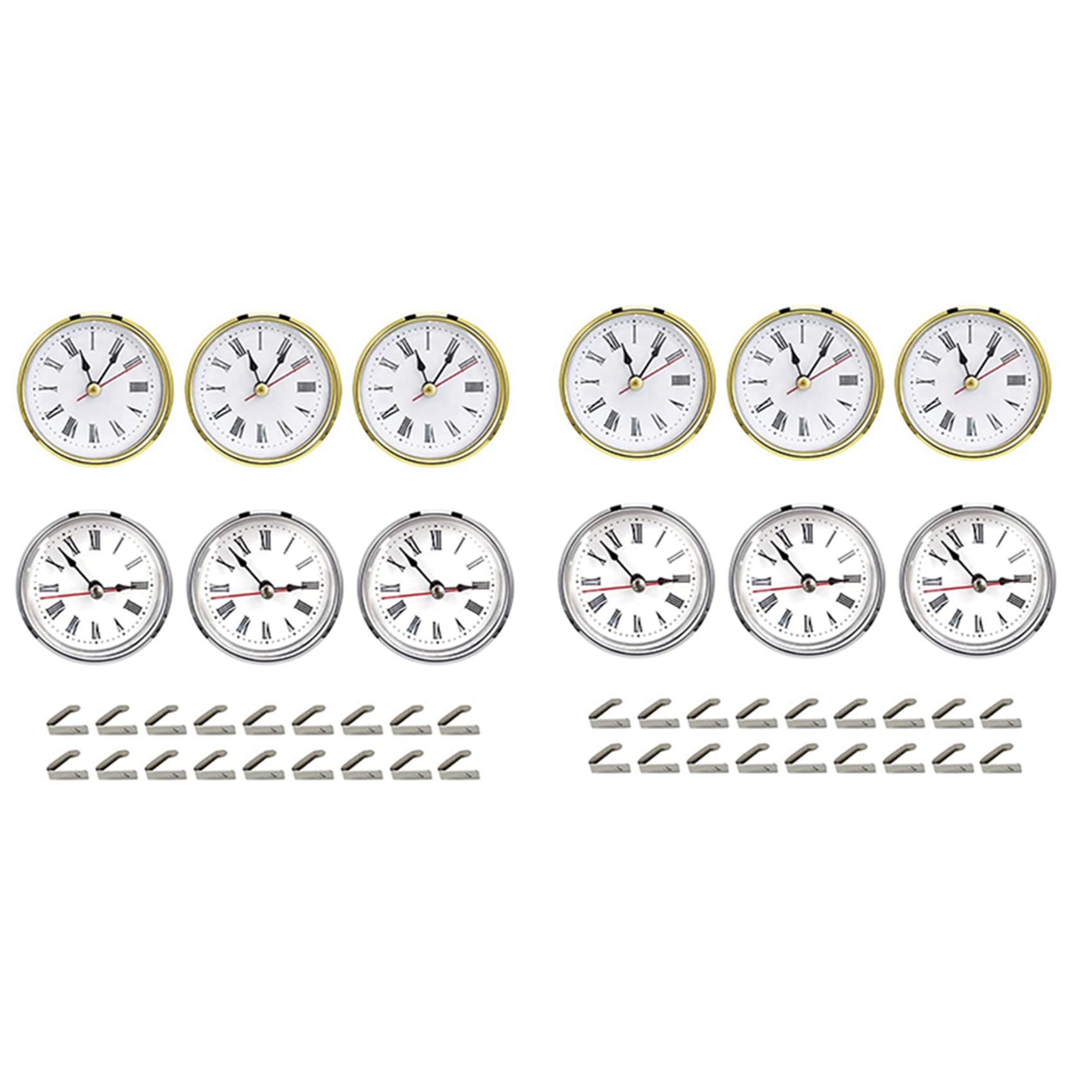 Hndhbfgrt 12Pcs Clock Parts for Clock Resin Mold,Clock Pieces for Clock Epoxy Casting Resin Mold