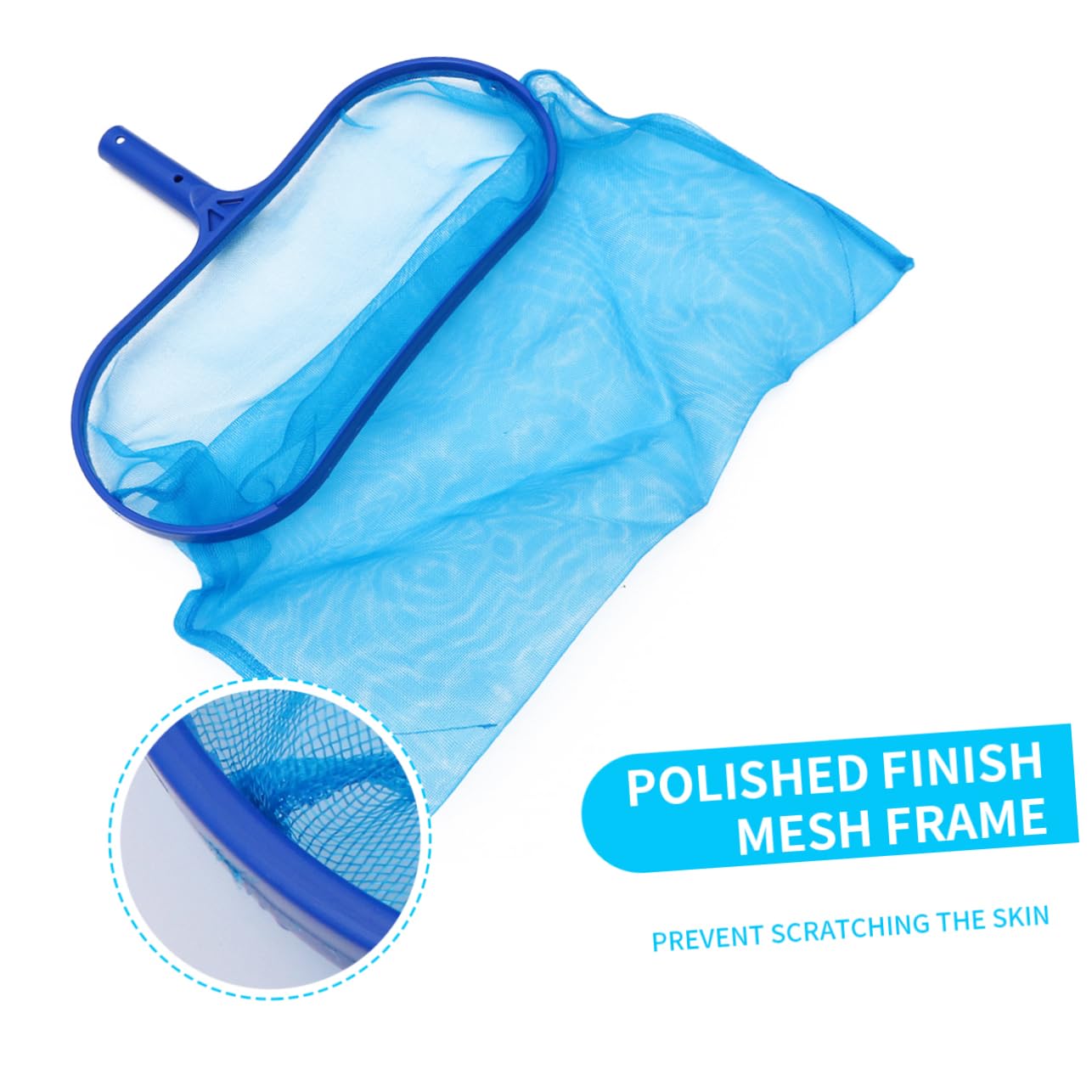 UKCOCO Red de Limpieza para Piscina 3x35 Cm Azul con Varilla Extensible