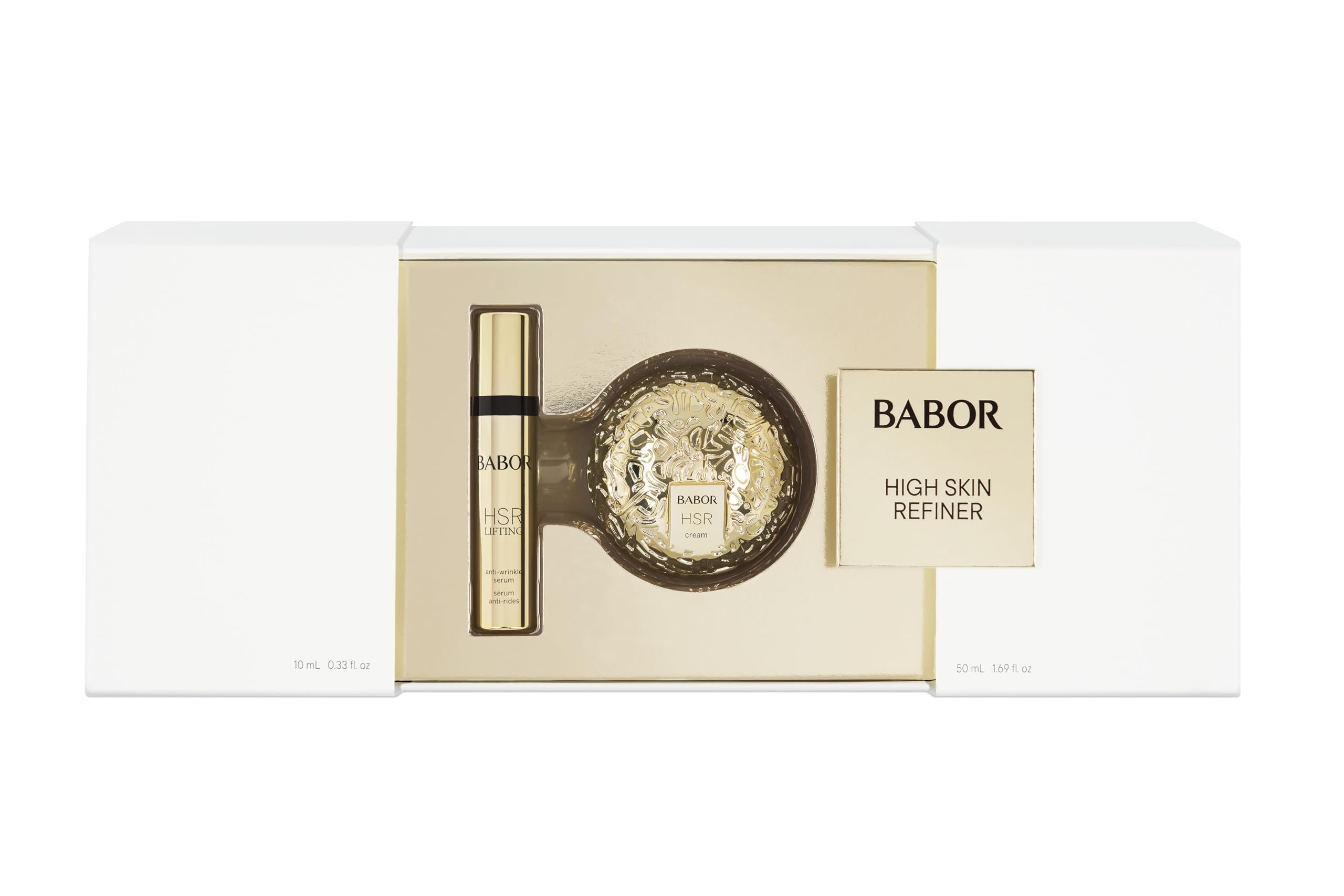 BABOR HSR Gift Set, Anti-Falten Hautpflegeset, zur spürbaren Milderung aller Faltenarten, mit Creme und Serum, 2 Teile