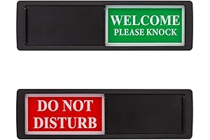 Office Do Not Disturb Sign - Magnetic Privacy Indicator with Non-Scratch Slider