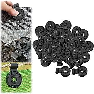 Shade Cloth Heavy Duty Lock Grip, 2023 New Shade Cloth Plastic Clips, Durable Shade Cloth Clips, Windproof Awning Clamp Grip - Easy to Use - Tent Clips Accessory for Net, Mesh and Cover (20 PCS)