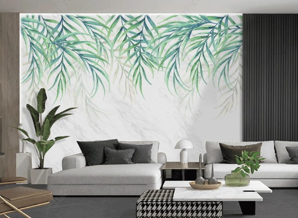 Papier peint intissé pour masquer imperfections mur salon et chambre