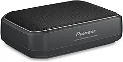 Pioneer Subwoofer fino TS-WX140DA 20.3 cm – 250W Max, amplificador integrado para fácil atualização de graves, gabinete incluído, entrada de alto nível, funciona com a maioria dos rádios de fábrica ou