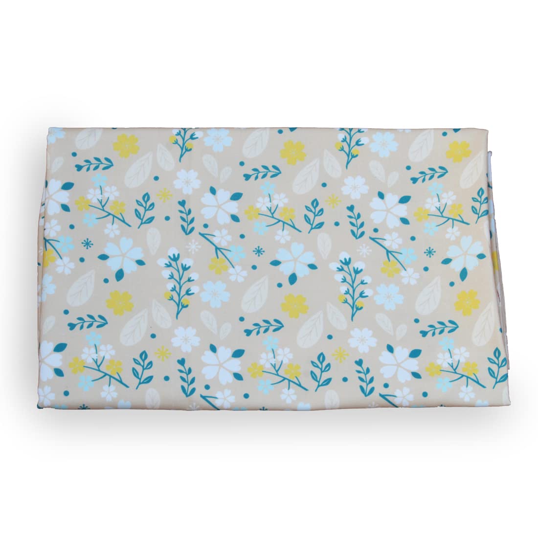 BIGREAMS Digital Printed Polycotton Cream Canvas Fabric for Sofa, Bag, Upholstery, 58" Wide (1 Meter for As Per Your Use)-image-1