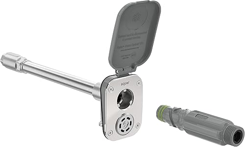 Miniatura 10 de Aquor House Hydrant V2+ - Grifo de jardín para exteriores que no genera escarcha, con conexión rápida y antisifón, 6pulgadas, polímero gris pizarra