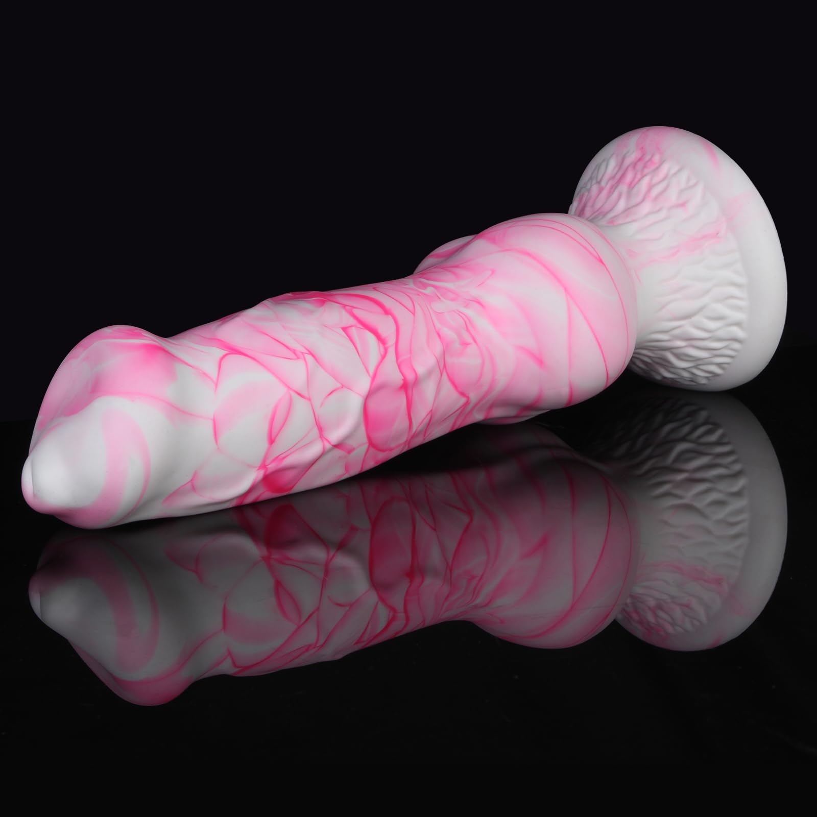 13 Inch Huge Silicone Knot Dog Dildo,4“ Wide Extra Large Fantasy Monster Wolf Dildo with Suction Cup, Animal Giant Penis Anal Butt Training Stretcher Plug for Women Men