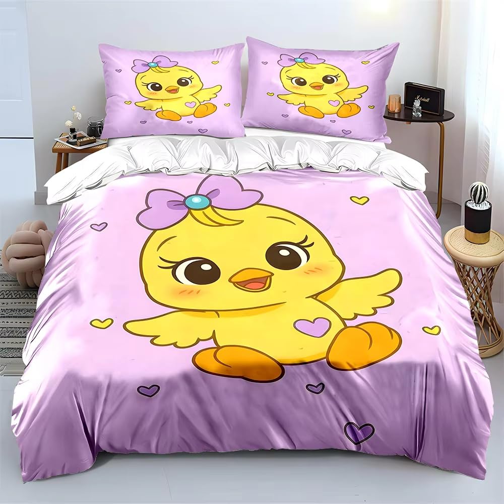 Parure de lit 220x240 jaune canard pour créer un cocon de douceur à deux