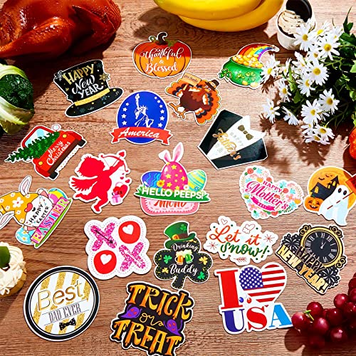 Weewooday 20 Pcs Holiday Magnets Halloween Fridge Magnet Thanksgiving Christmas Holiday Refrigerator Magnets Locker Sticker Magnet Festival Kitchen Refrigerator Magnet Cover thumb #3