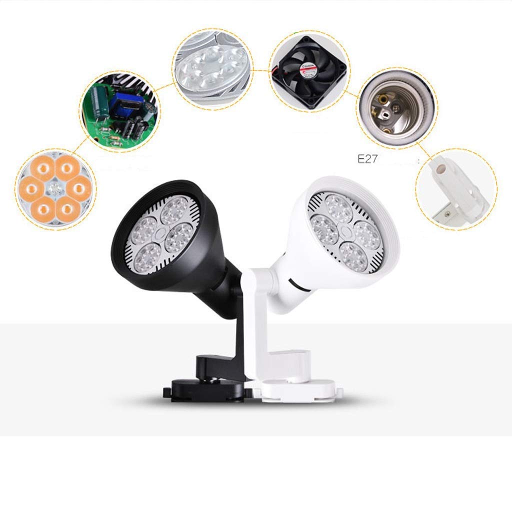 Illuminazione a binario, Faretto a soffitto Faretti a soffitto a parete Faretti a binario a LED Illuminazione per negozi commerciali, Luci per camera da letto del ristorante della cucina (Colore :
