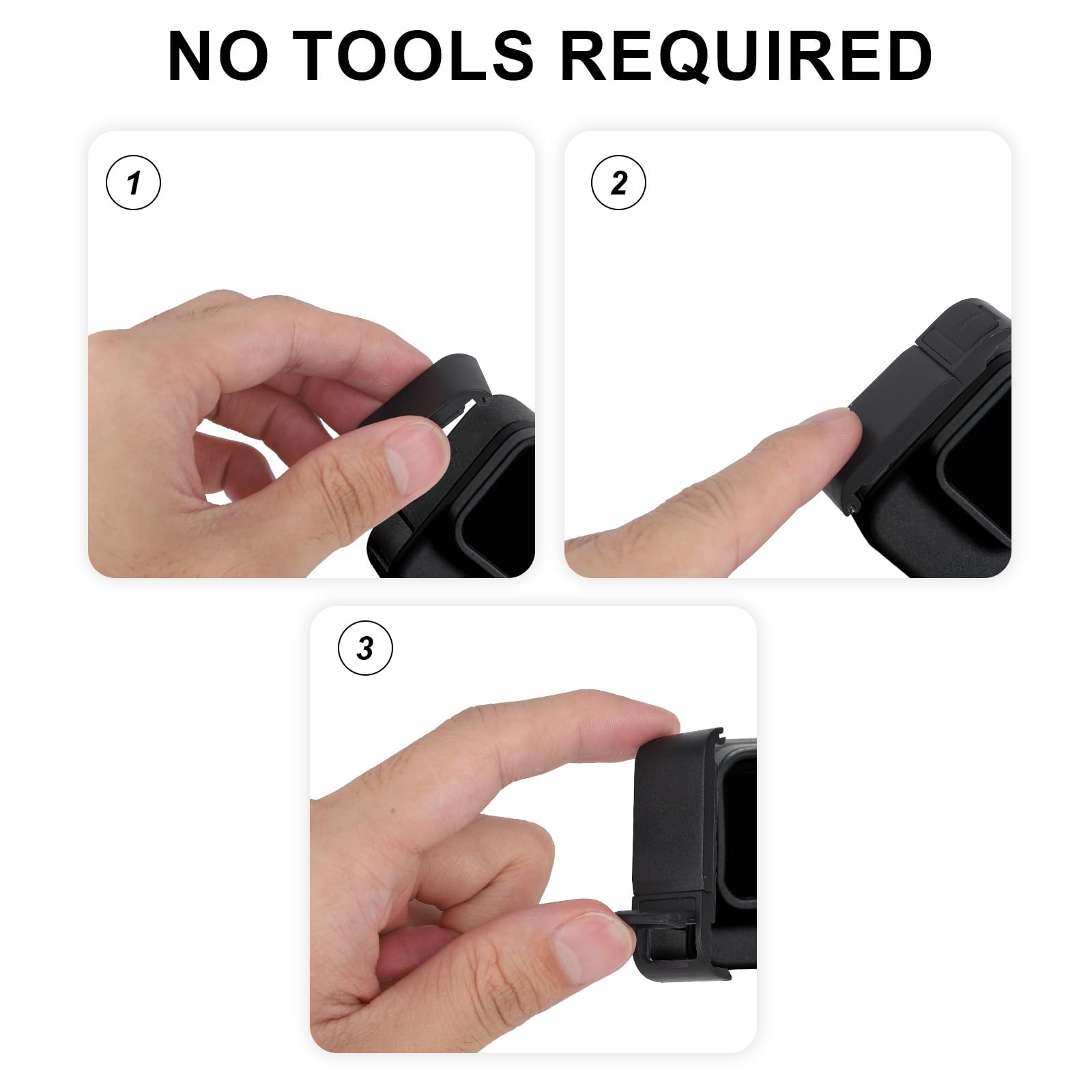 Coperchio Della Batteria Laterale per GoPro, Custodia Protettiva Batteria di Ricambio Antipolvere Nera con Porta Ricarica di Tipo C per GoPro Hero 9 10 11 12 13