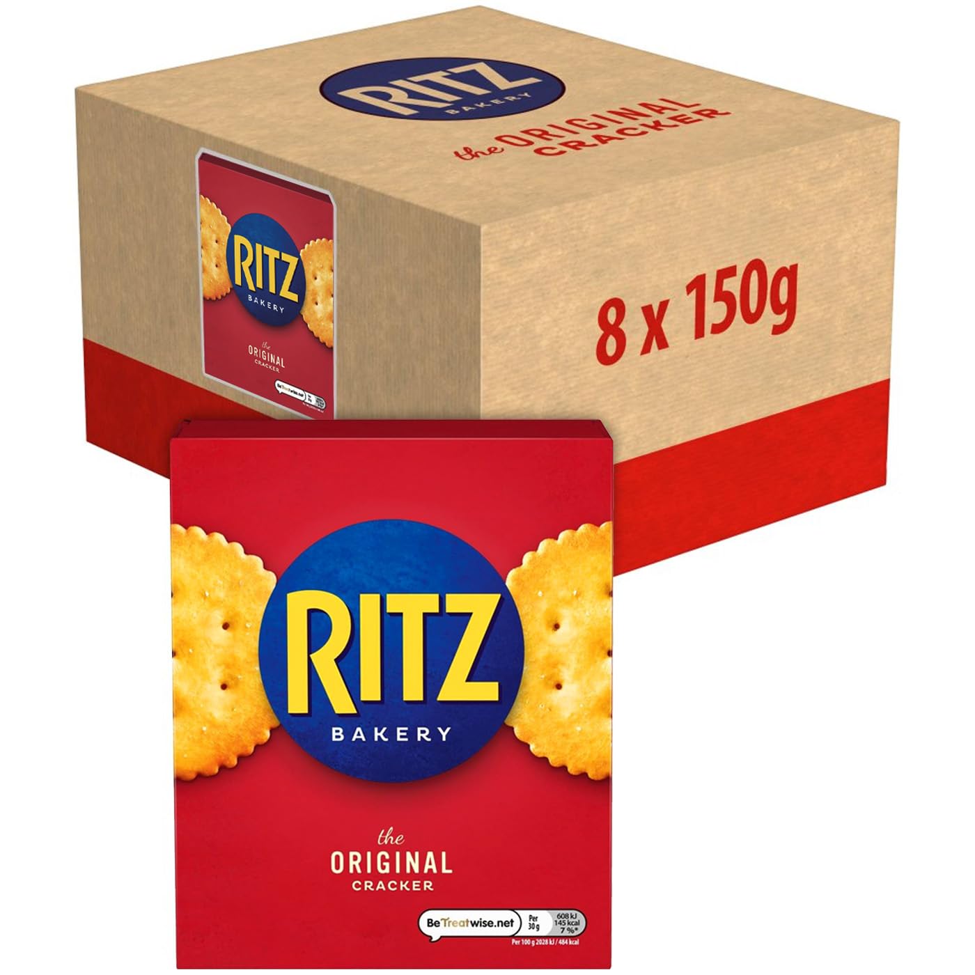 RITZOriginal Crackers 150g (Pack of 8 Boxes)