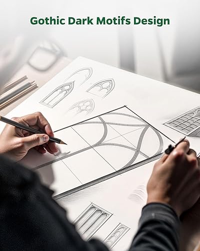 Miniatura 2 de Paneles acústicos góticos occidentales, autoadhesivo, panel de absorción de sonido para paredes, puertas, techo, paquete de 12 unidades de 12 x 12 x