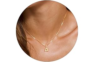 ep jewels Gold Bubble Letter Necklace for Women