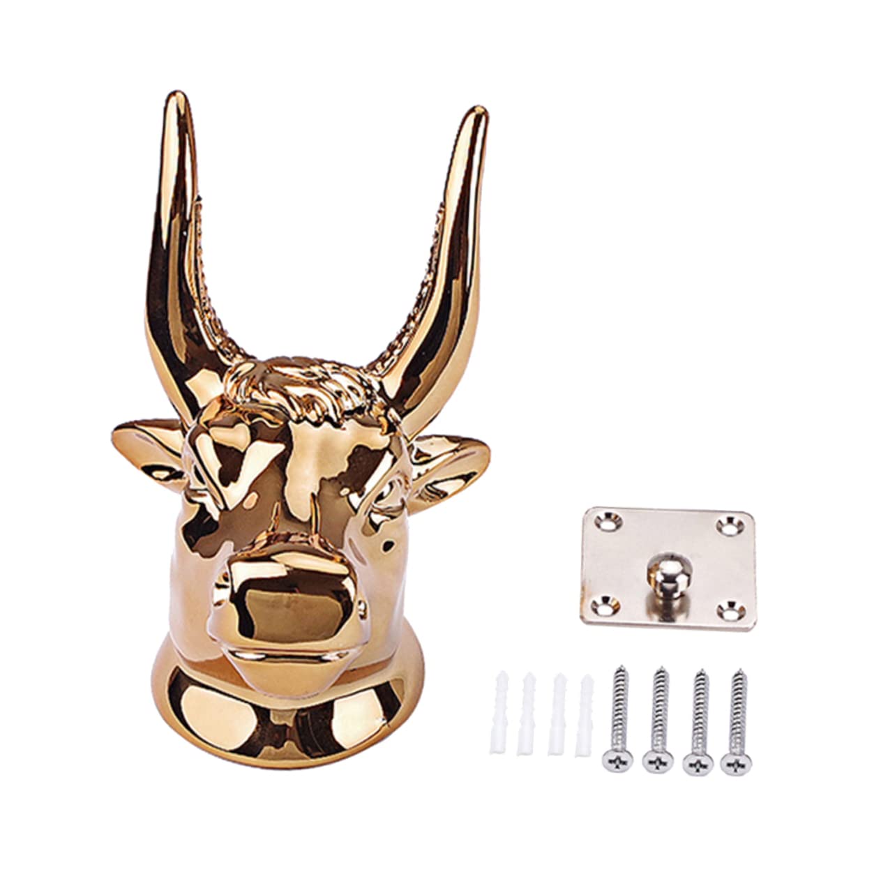 Garneck 1Set Wall Mount Guitar Hanger Bull Head Hook Stable Storage Holder for Acoustic Electric Guitars Easy to Install Wall Mounted Guitar Stand Practical Design for Guitar Display