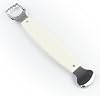 Smooth Cut Edges Handle Coconut Grater - Durable Sharp Stainless Steel Blade Shredder & Multi-Purpose Rasp for Easy Use Efficient Shredding Tool (Plastic Handle)