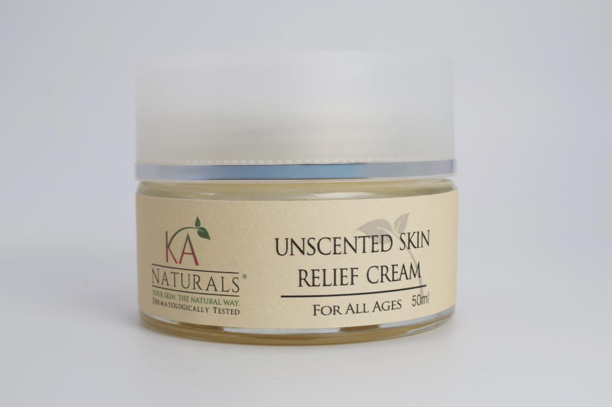 Unscented Skin Relief Cream For All Ages 50ml - 100% Natural, Vegan and Dermatologically Tested, 50 ml (Pack of 1)