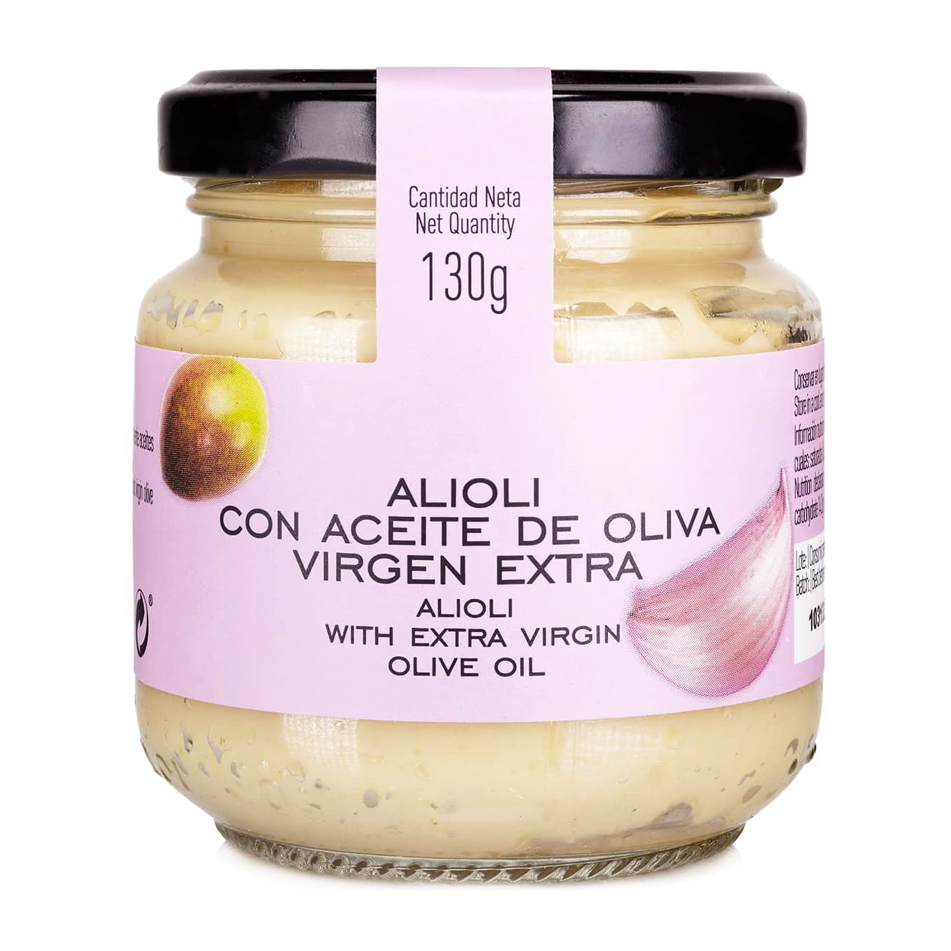 La Chinata - Alioli con Aceite de Oliva Virgen Extra (130 g) - Bote de Cristal