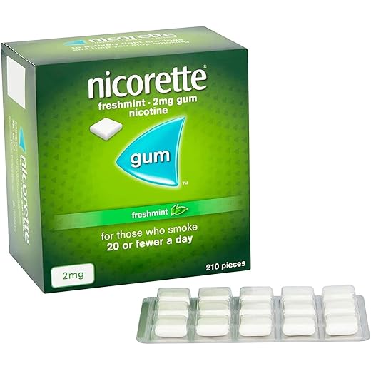 Nicorette Freshmint Gum 2mg 210 pcs