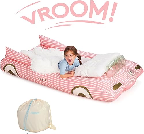 Miniatura 2 de FUNBOY Cama y colchón inflable de viaje para niños. Perfecto para fiestas de pijamas. Incluye bolsa de almacenamiento, tamaño individual
