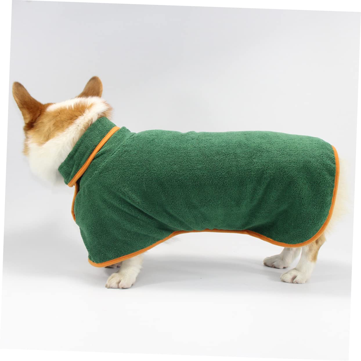 Kisangel 2 Pièces Peignoir Chat Serviette de Bain en Microfibre pour Chien Serviettes pour Chien pour sécher Les Chiens Peignoir pour Animaux de Compagnie Peignoir Chien Green