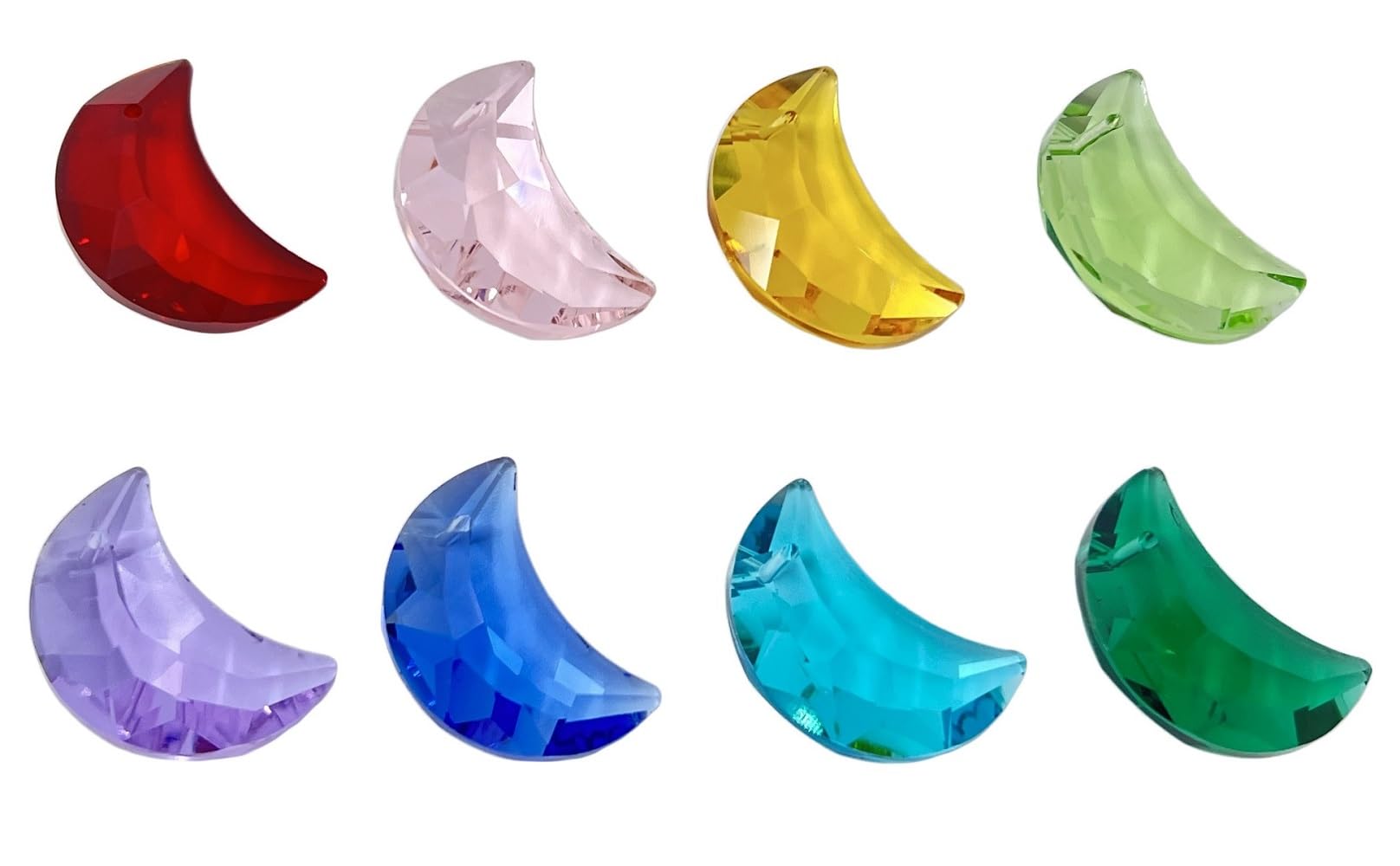 Amazon.co.jp: sky voyage 三日月 30mm 8個セット クリスタルガラス