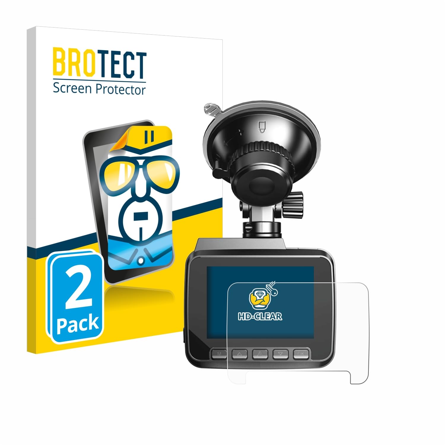 brotect Screen Protector compatible with Azdome IT-G63D (2 Pack) - HD-Clear Protection Film