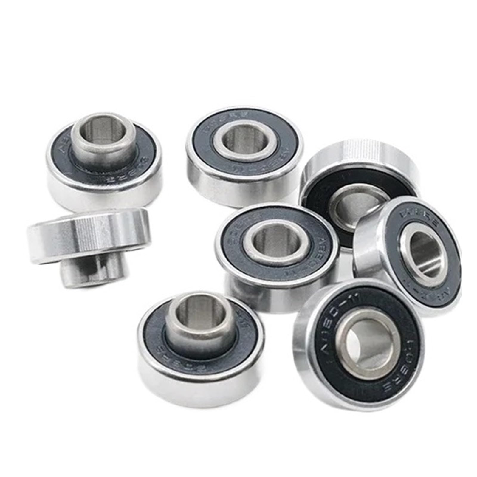 8 szt. łożysk do deskorolki 608RS 8x22x7mm Abec9 zintegrowane łożysko dystansowe longboardu 608 łożyska deski tanecznej Double Rocker