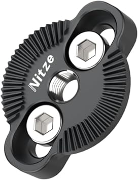 ARRI Rosette Mount Nitze ARRI Rosette Mount Interface Mount Adapter for ARRI Standard with 1/4" Screws, Female Rosette Mount for Camera Cage and Side Handle