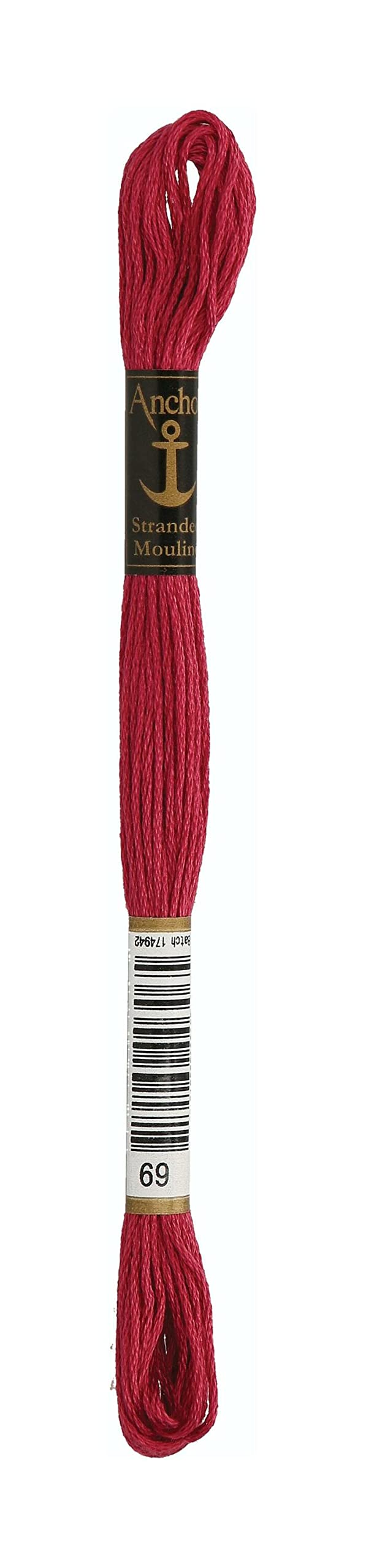 Anchor Six Strand Embroidery Floss 8.75 Yards-Raspberry Medium 12 per Box — image 1