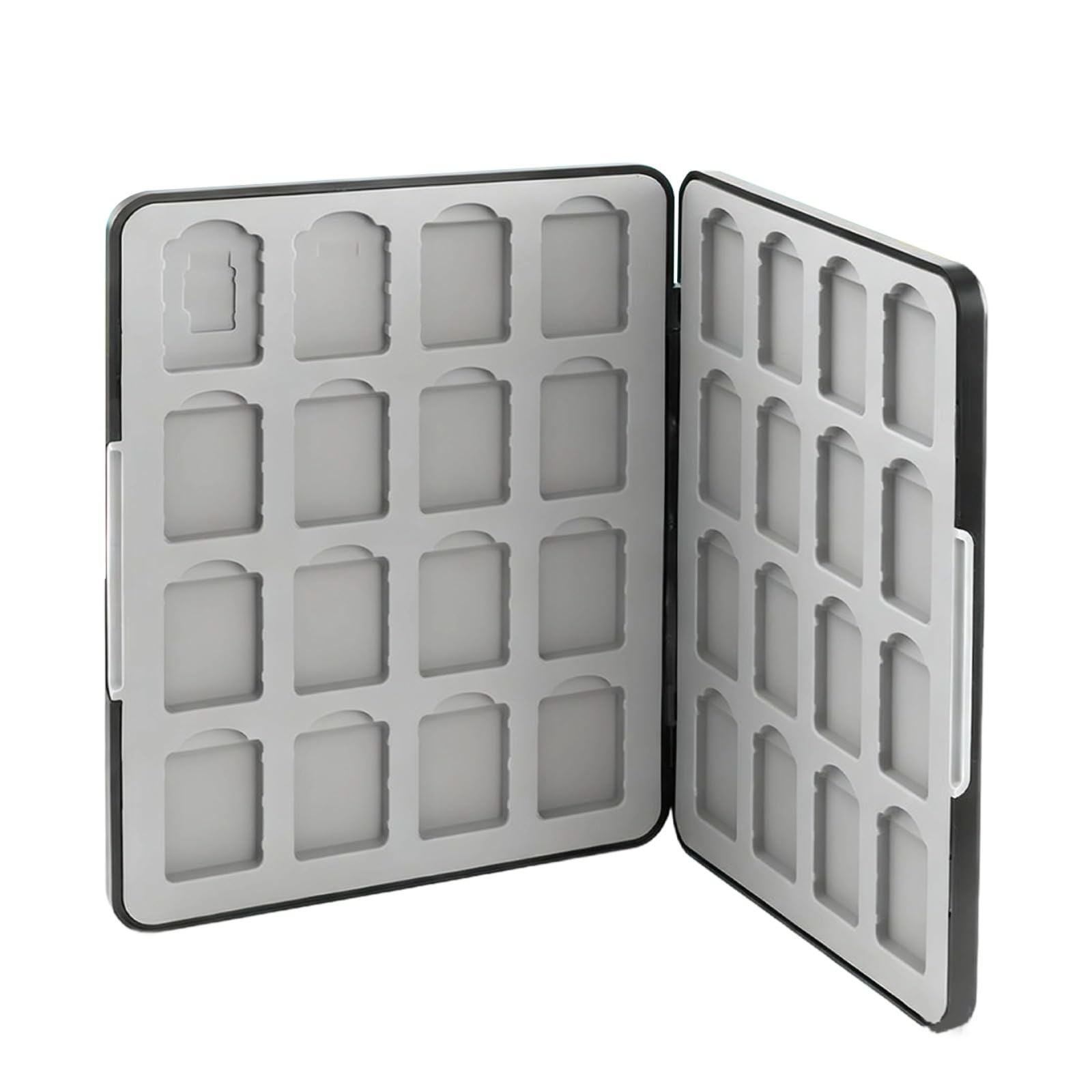 Boîtier de Jeu 32 emplacements, étui Portable pour Cartes de Jeu avec Rangement pour Cartes Micro SD, Coque Rigide Double Face, pour modèle OLED, Format Compact à Glisser dans la Poche