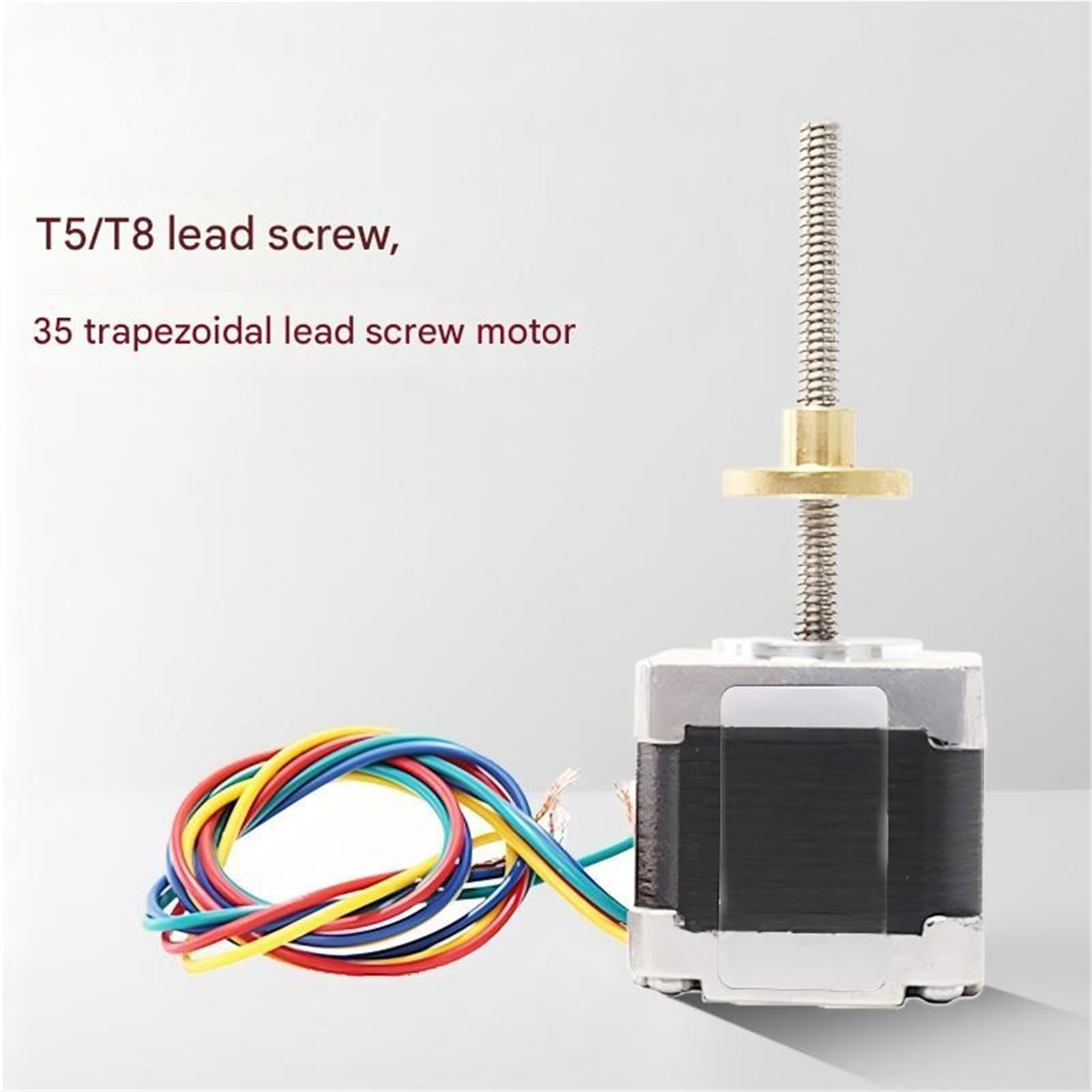 Motor paso a Nema14 T5/T8 tornillo de plomo 1/2/4/8/12/14mm 100MM longitud 1,8 grados .3A 0.15NM for Monitor impresora 3D motor(T8,Height 28mm 8 Screw Lead)