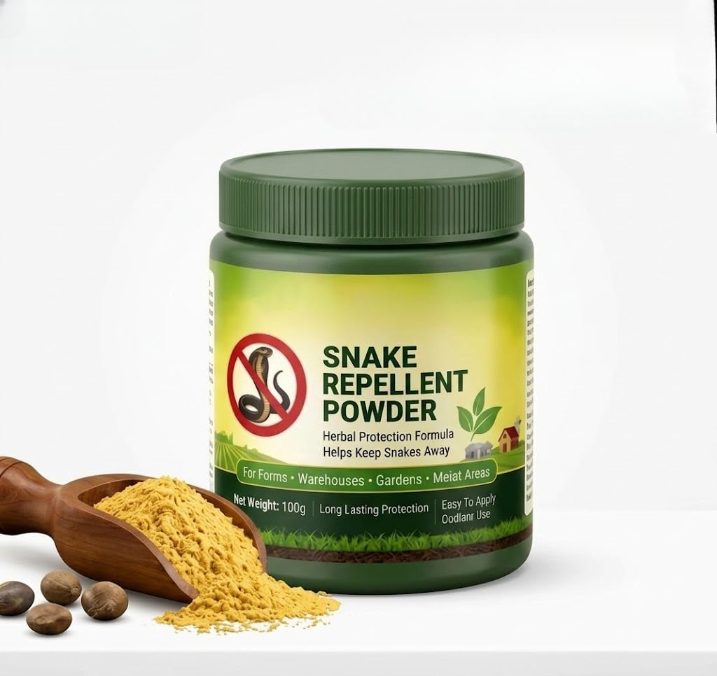 Snake Repellent Powder 100g | Natural Herbal Snake Deterrent Powder | Long-Lasting Outdoor & Indoor Snake Repellent | Garden, Farm, Warehouse, Backyard & Home Perimeter Protection |-image-45