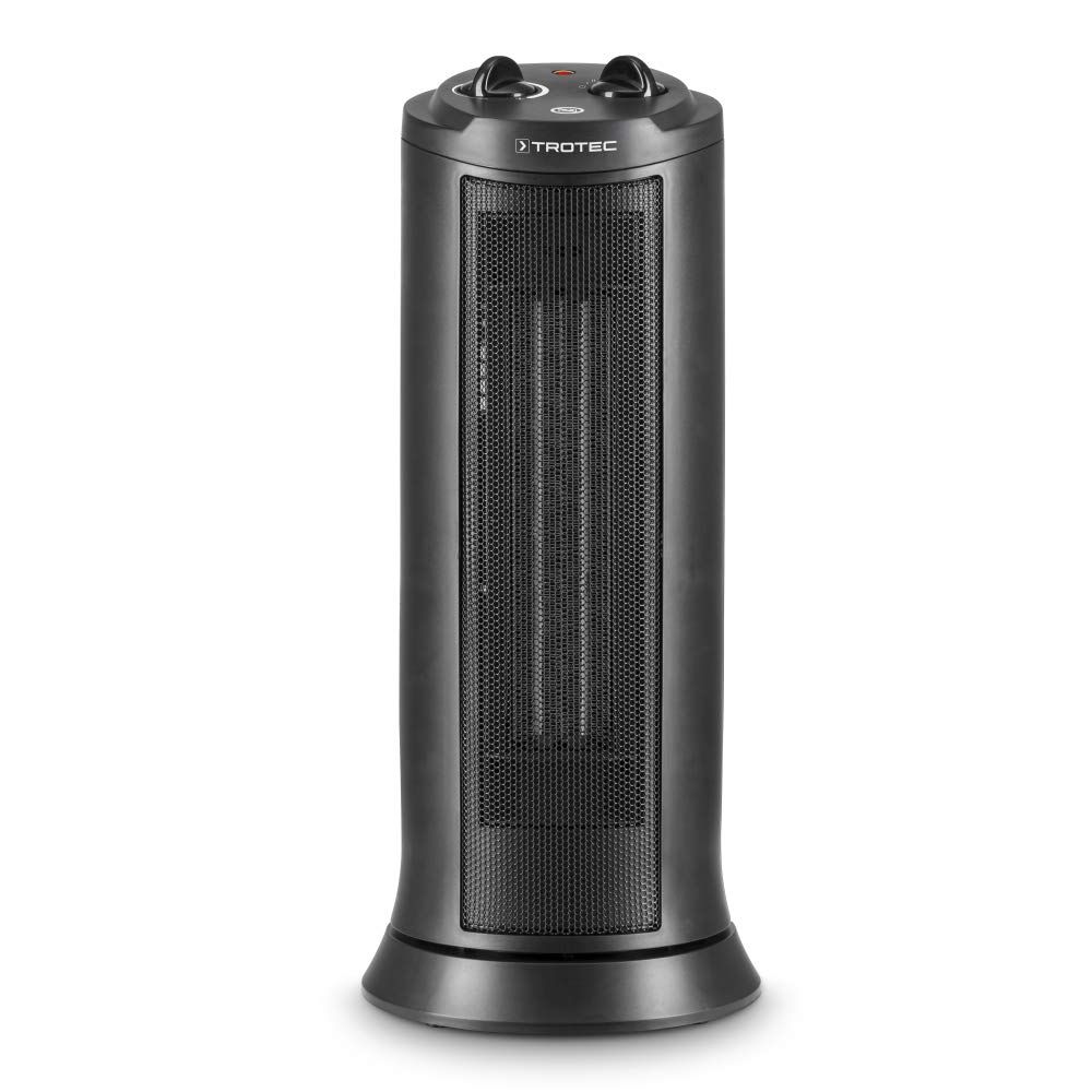 TROTEC Termoventilatore ceramico TFC 19 E - potenza termica 1200 W / 2000 W - riscaldamento con termostato, superficie ambiente da 24 m² a 60 m³, funzione oscillazione 70°