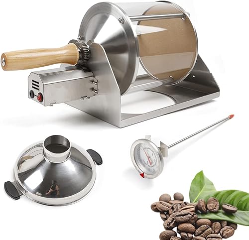 LOYALHEARTDY Tostador de café quemador de gas Máquina de tostado de café de 1 libra de café en grano de café tostadora de granos de café para