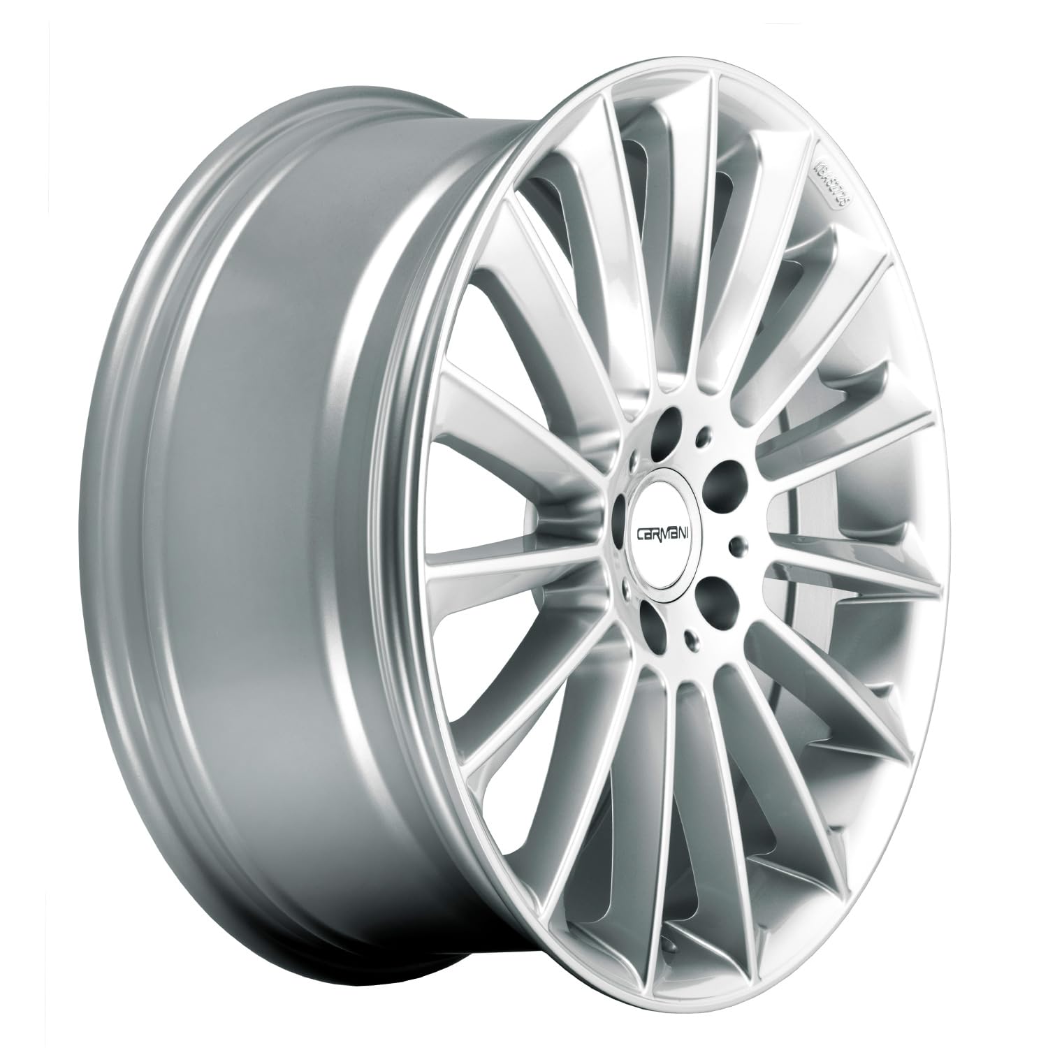 4x Carmani cerchi in alluminio 17 Fritz 9.0x21 ET35 5x112 white silver
