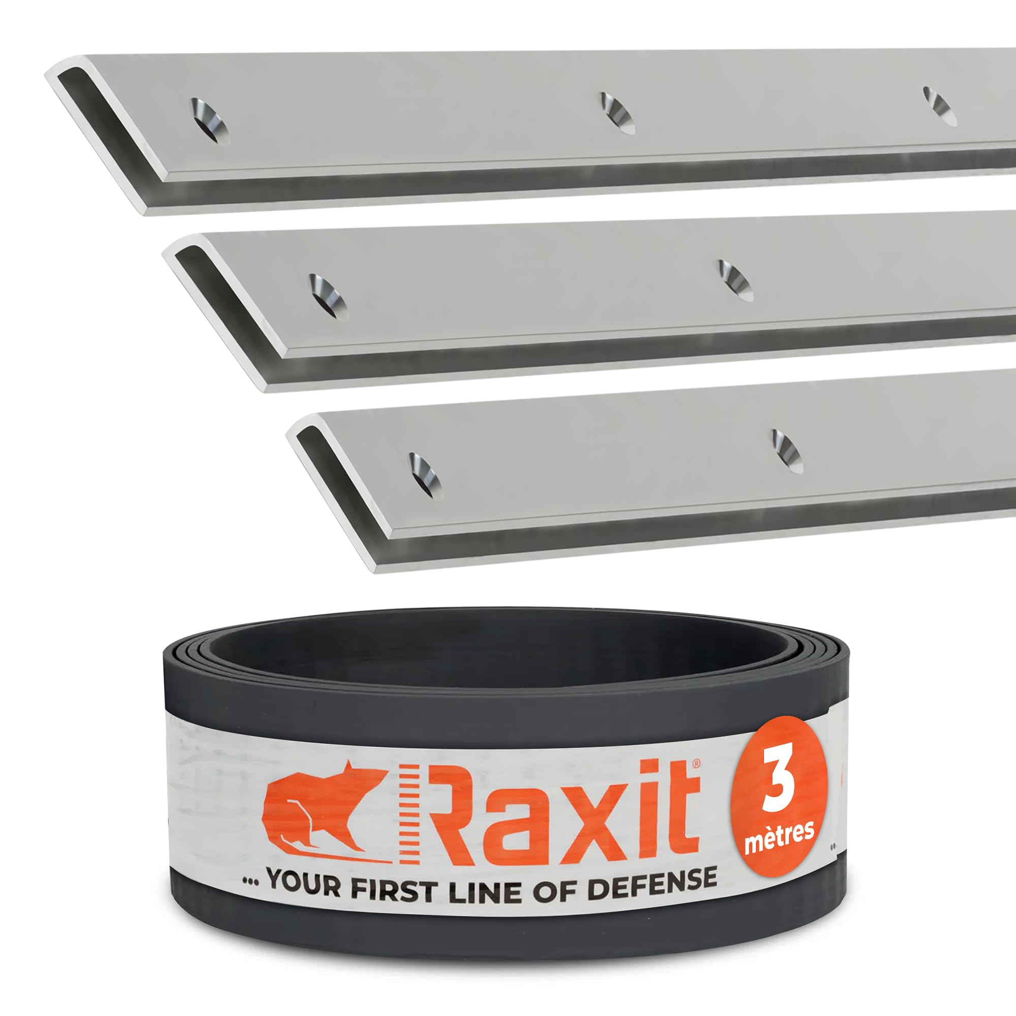 Breite Türdichtungs-Set 3m x 40mm | Joint Porte Entree Anti Rongeurs Haute Resistance avec Renfort Acier Inoxydable | Etanchéité Garage Portail Rolltore Protection Météo et Nuisibles