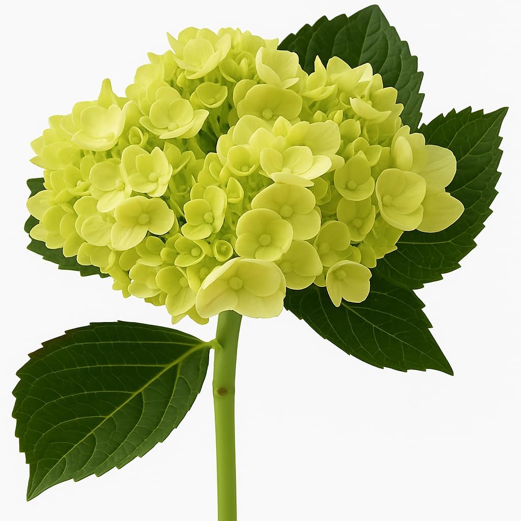 GlobalRose 15 Green Mini Hydrangeas – Responsibly Sourced White Flowers – Hand-Picked Flowers Fresh Bouquet for Graduation, Anniversary, Birthday & Special Occasions