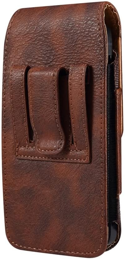 Leather Belt Clip Phone Case Men Waist Bag Zipper Card Bag Holster Bag