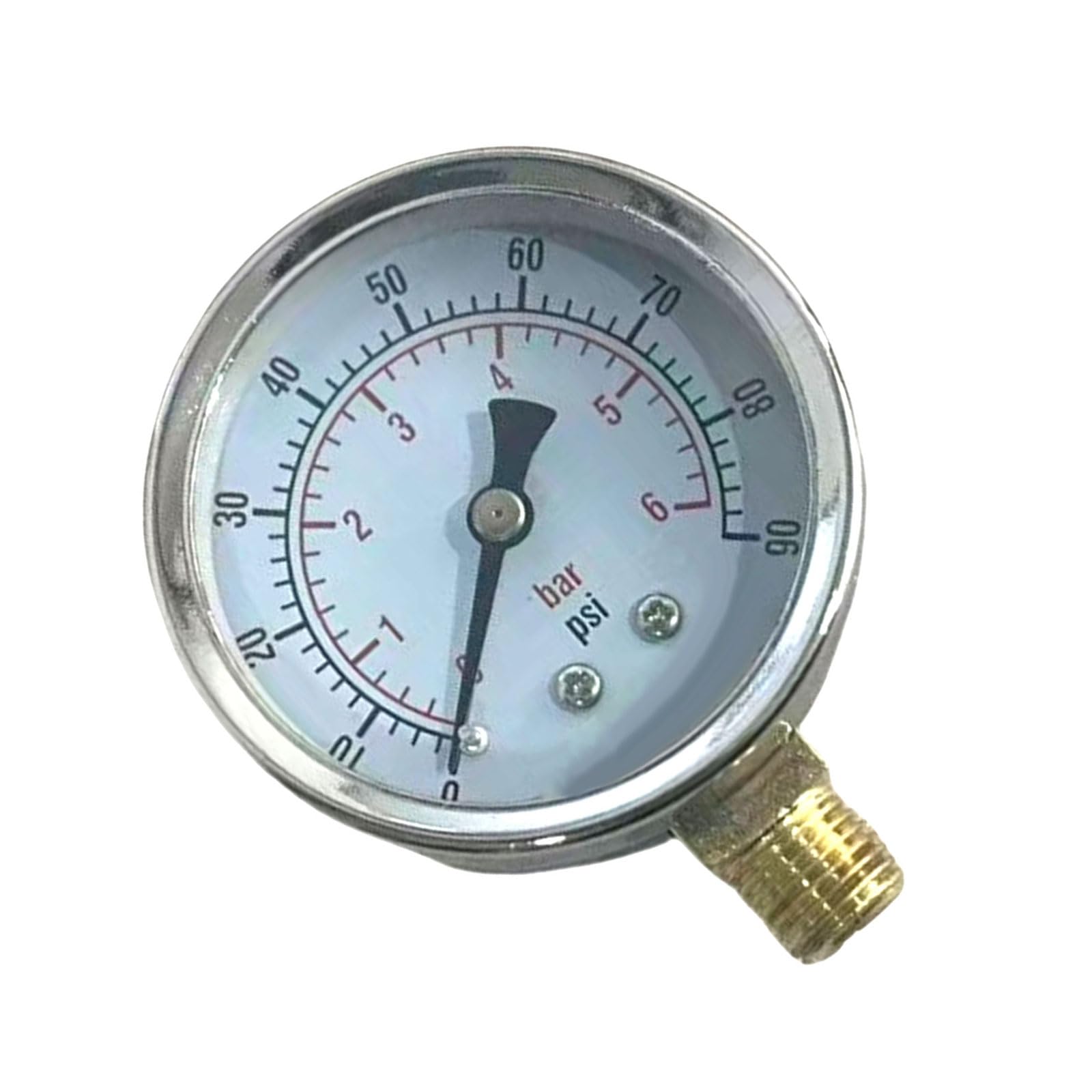 Pressure Gauge Metal Construction for Accurate Water and Air Pressure Measurement in Industrial and Home Gauge