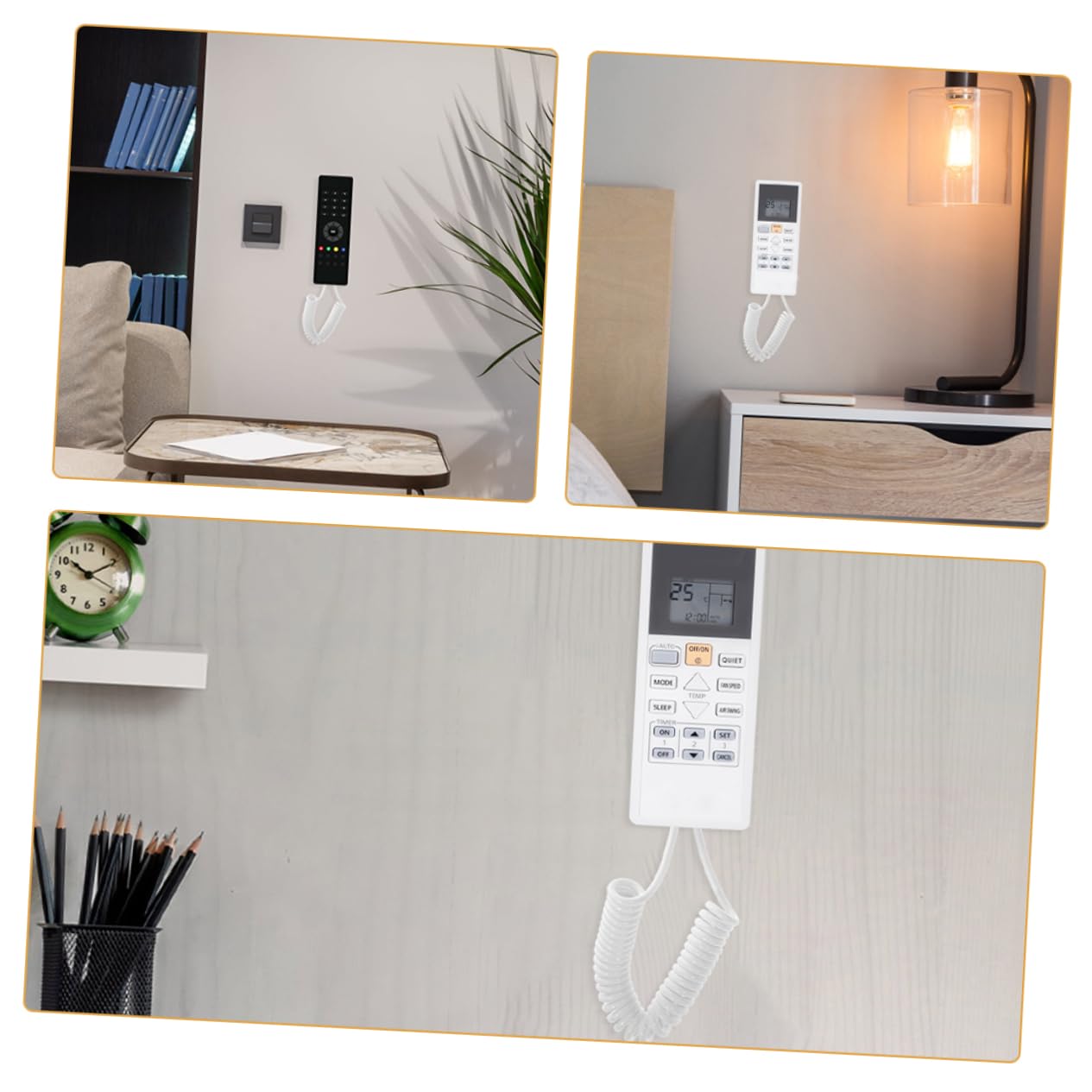 3 Cavi Antismarrimento Per Telecomandi Con Gancio Adesivo - Per TV, AC, Telefoni - Foto 6