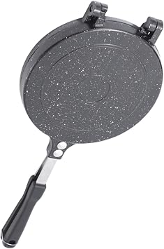 Double Sided Frying Pan Nonstick Pancake Pan Non Stick Ideal for Cooking Spanish Tortilla & Frittata (Negro)