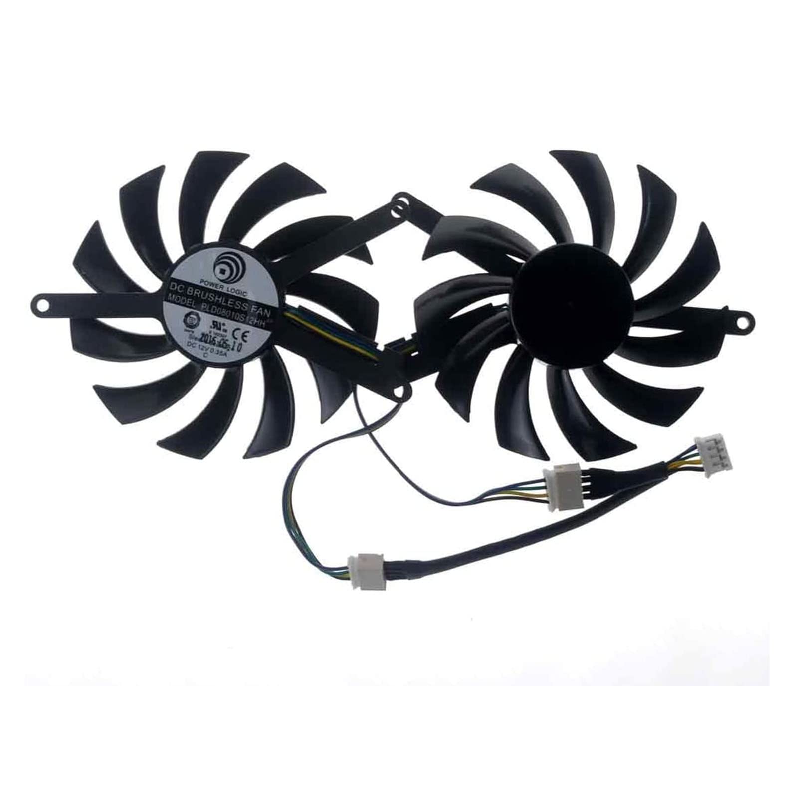Amazon.com: DC Brushless PLD08010S12HH 75mm DC 12V 0.35A 4Pin Graphics ...